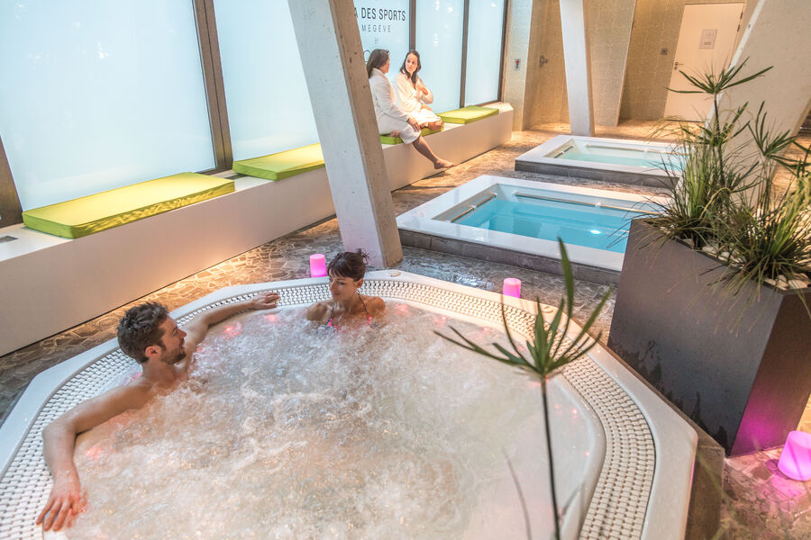 Espace spa chalet luxe Megève